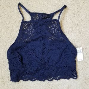 Aerie navy bralette NWT